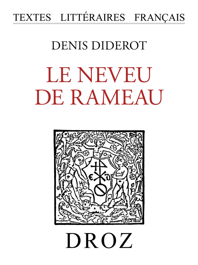 Le neveu de Rameau - Denis Diderot - Librairie Droz