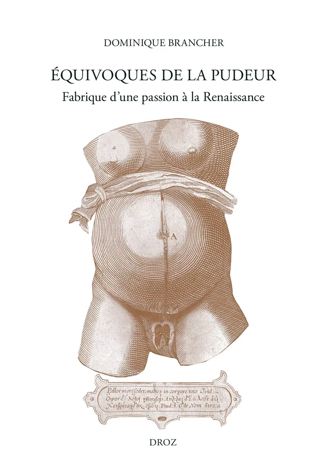 Equivoques de la pudeur - Dominique Brancher - Librairie Droz