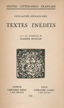 Textes inédits