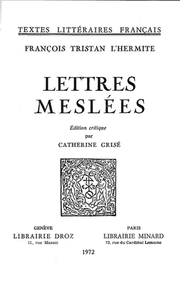 Lettres meslées