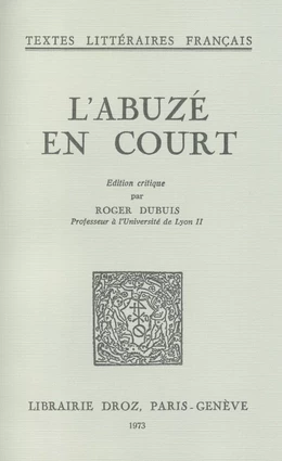L'Abuzé en Court