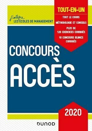 Concours Accès - 2020 -  Collectif - Dunod