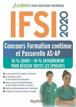 IFSI 2020 Concours Formation continue et Passerelle AS-AP - 50% Cours - 50% Entraînement