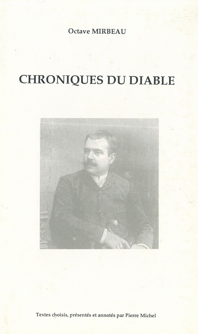 Chroniques du diable - Octave Mirbeau - Presses universitaires de Franche-Comté