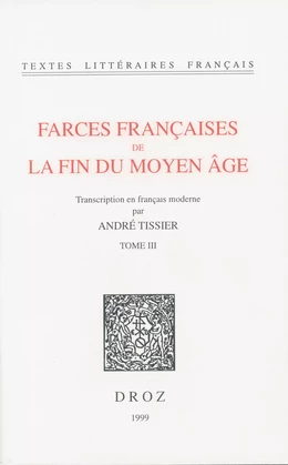 Farces françaises de la fin du Moyen Age