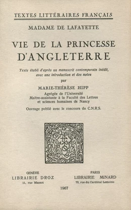 Vie de la princesse d'Angleterre