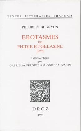 Erotasmes de Phidie et Gelasine : 1557