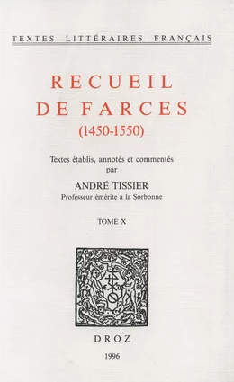 Recueil de farces (1450-1550)