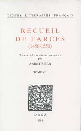 Recueil de farces (1450-1550)