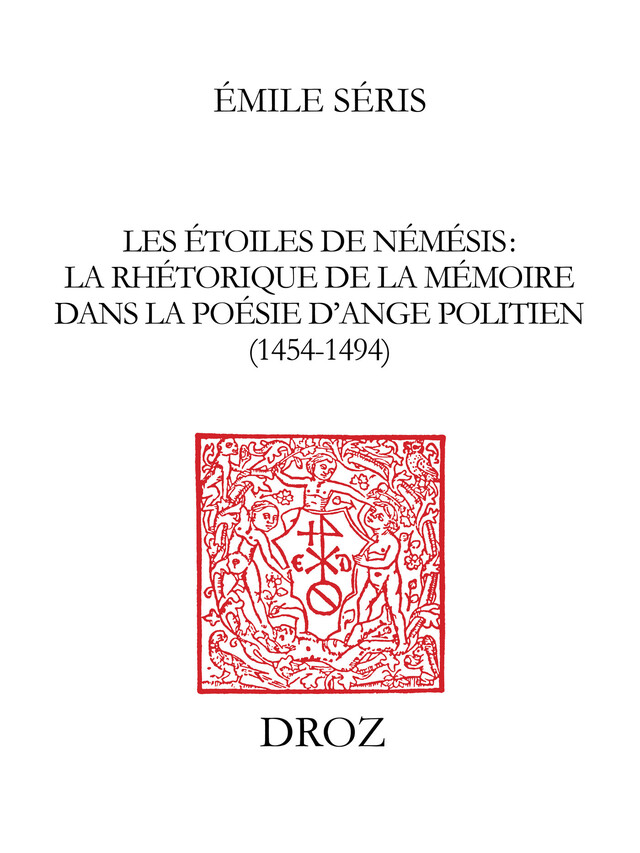 Les Etoiles de Némésis - Emilie Séris - Librairie Droz