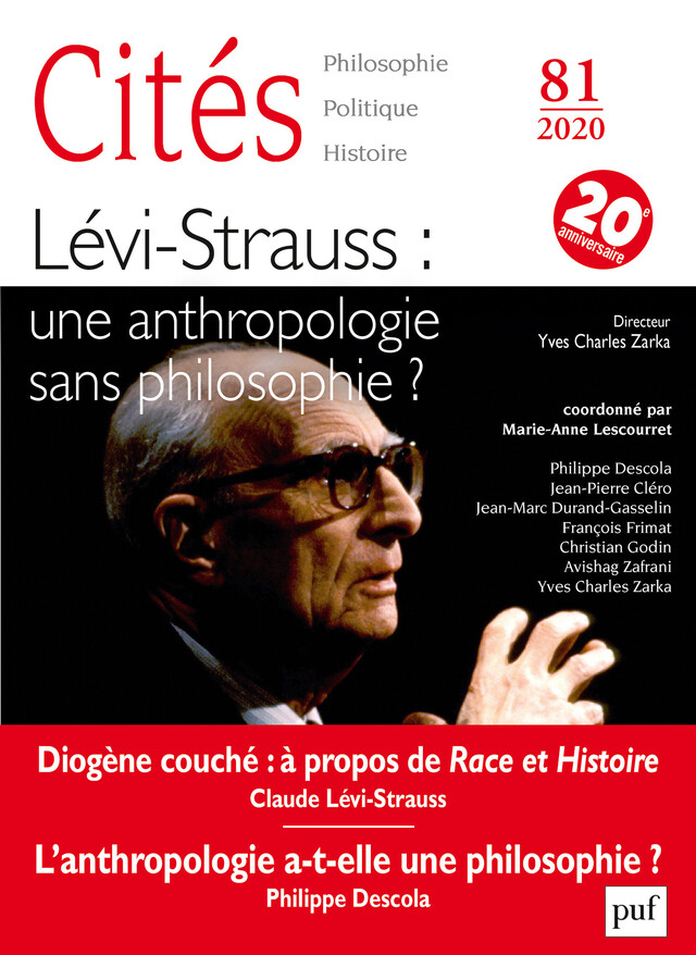 Cites n°81 (2020-1) - Revue Cités - Presses Universitaires de France