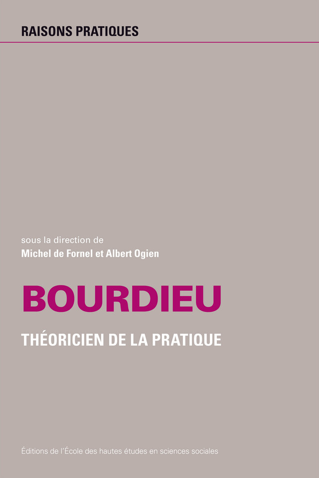 Bourdieu -  - Éditions de l’École des hautes études en sciences sociales