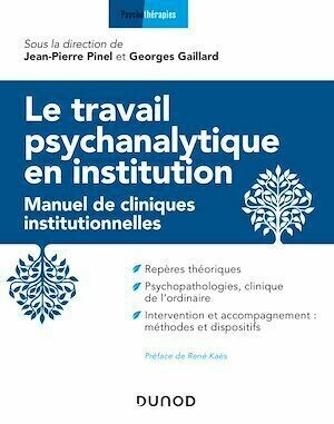 Le travail psychanalytique en institution - Georges Gaillard, Jean-Pierre Pinel - Dunod