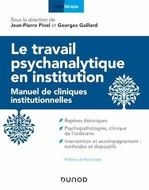 Le travail psychanalytique en institution - Georges Gaillard, Jean-Pierre Pinel - Dunod