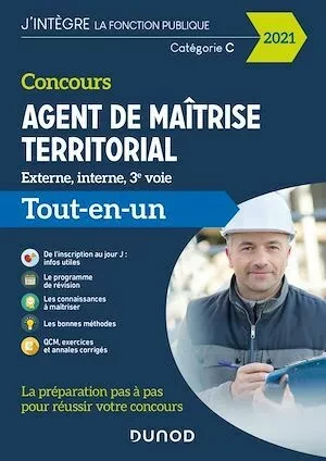 Concours Agent de maîtrise territorial 2021 - Francis Pian, Pierre Siroteau - Dunod