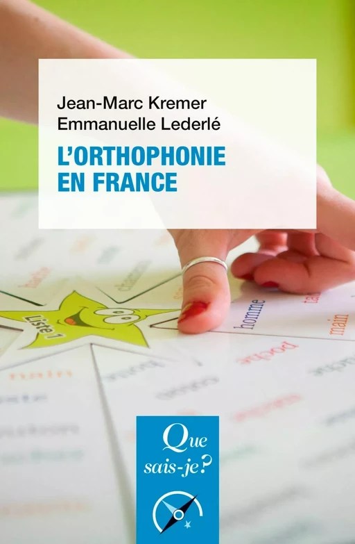 L'Orthophonie en France - Emmanuelle Lederlé, Jean-Marc Kremer - Humensis