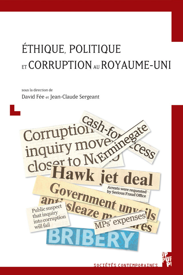 Éthique, politique et corruption au Royaume-Uni -  - Presses universitaires de Provence