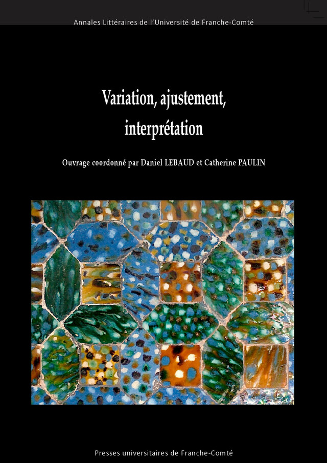 Variation, ajustement, interprétation -  - Presses universitaires de Franche-Comté