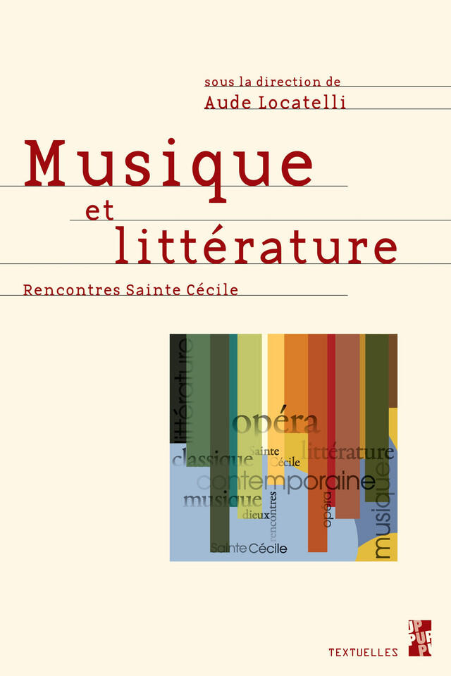 Musique et littérature -  - Presses universitaires de Provence