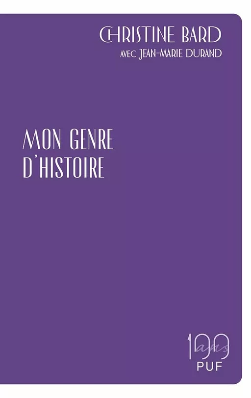 Mon genre d'histoire - Jean-Marie Durand, Christine Bard - Humensis