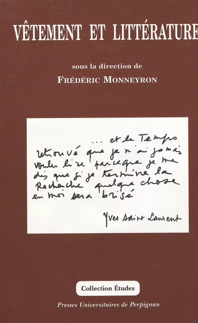 Vêtement et littérature -  - Presses universitaires de Perpignan