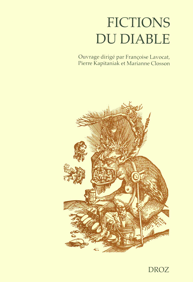 Fictions du diable : Littérature et démonologie de saint Augustin à Léo Taxil -  - Librairie Droz
