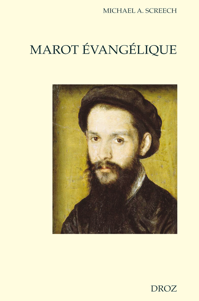 Marot évangélique - Michael A. Screech - Librairie Droz