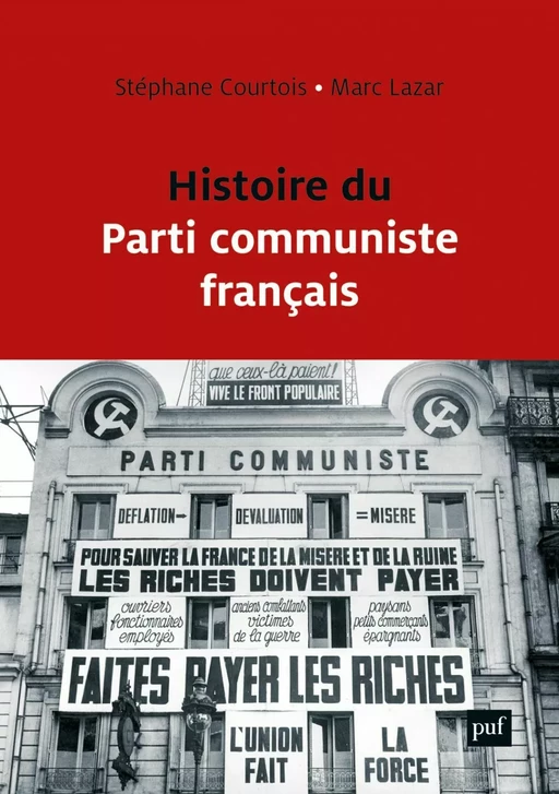 Histoire du Parti communiste français - Stéphane Courtois, Marc Lazar - Humensis