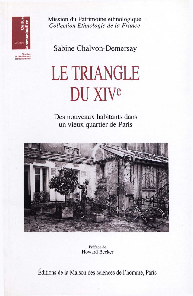 Le triangle du XIVe - Sabine Chalvon-demersay - Éditions de la Maison des sciences de l’homme