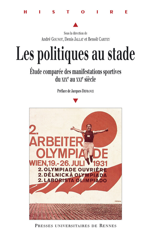 Les politiques au stade -  - Presses universitaires de Rennes