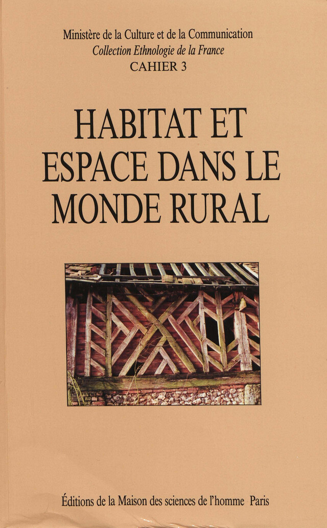 Habitat et espace dans le monde rural -  - Éditions de la Maison des sciences de l’homme