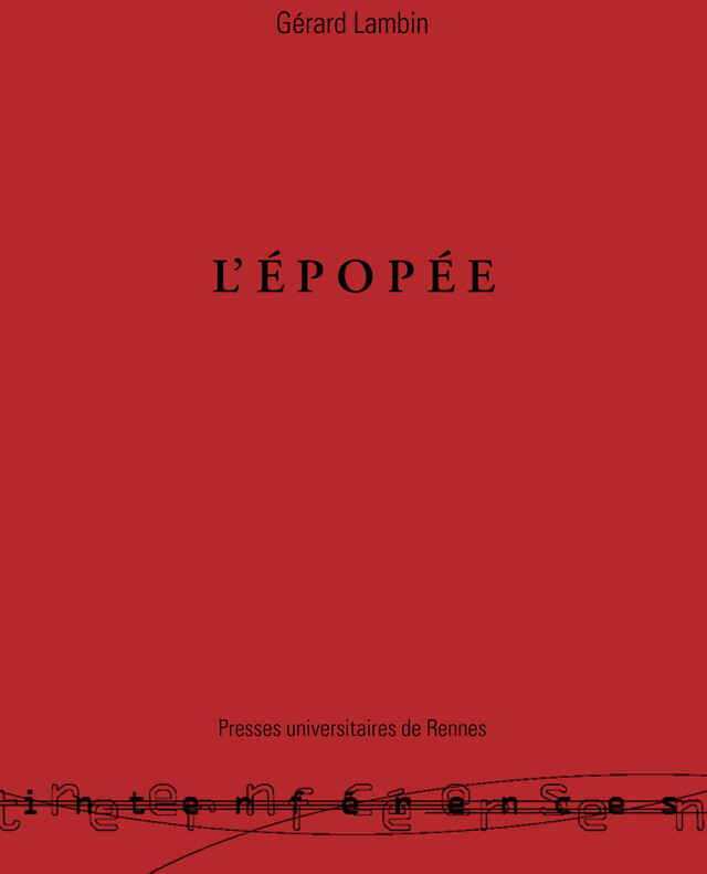L'Épopée - Gérard Lambin - Presses universitaires de Rennes