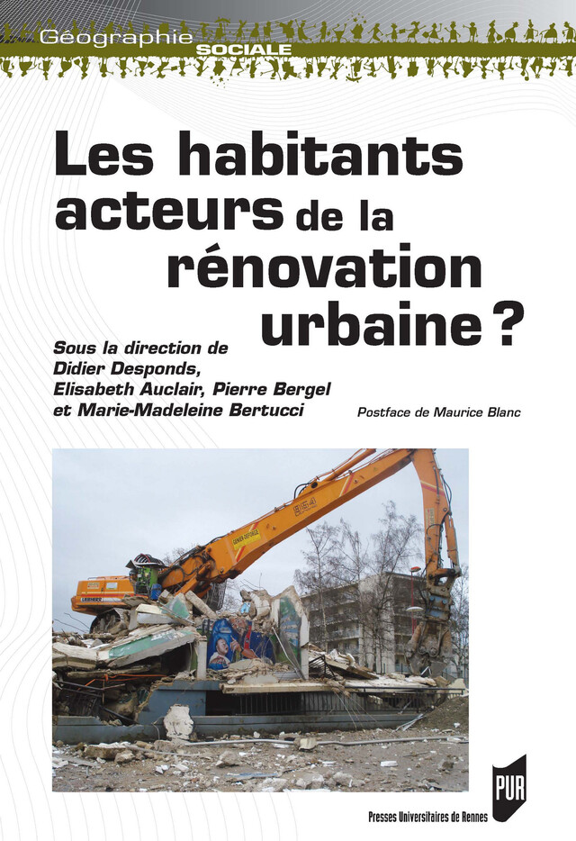 Les habitants : acteurs de la rénovation urbaine ? -  - Presses universitaires de Rennes