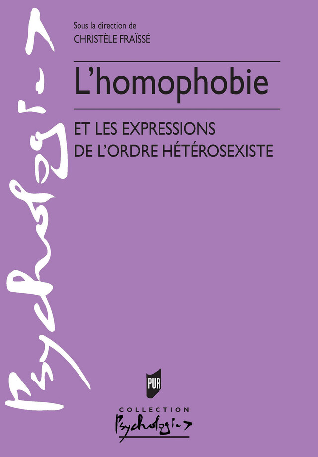 L’homophobie -  - Presses universitaires de Rennes