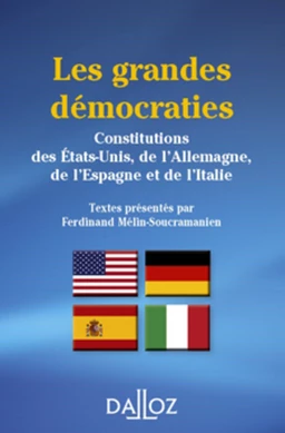 grandes démocraties (Les). Constitutions des E.U., de l'All., de l'Esp. et de l'Italie. 3e éd. - Con