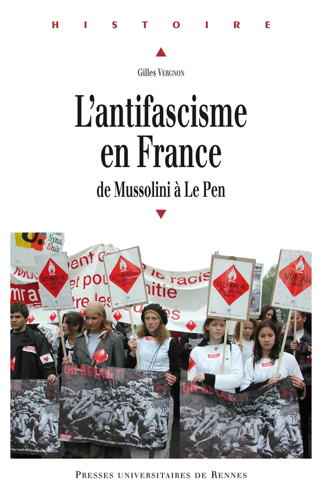 L'antifascisme en France - Gille Vergnon - Presses universitaires de Rennes