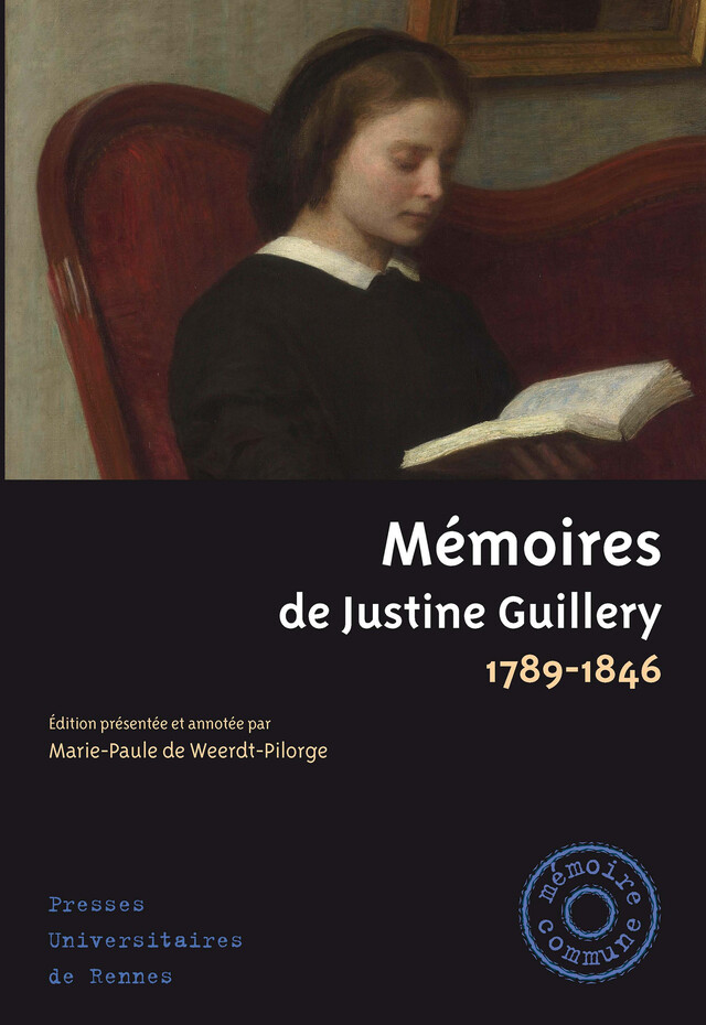 Mémoires de Justine Guillery - Justine Guillery - Presses universitaires de Rennes