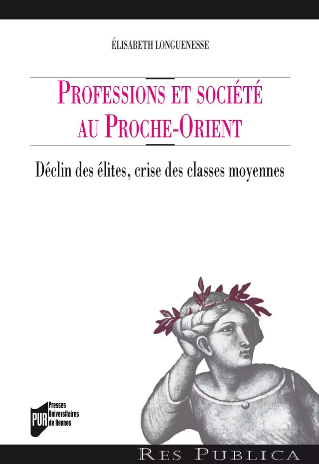 Professions et société au Proche-Orient - Élisabeth Longuenesse - Presses universitaires de Rennes