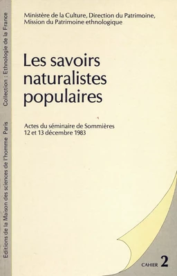 Les savoirs naturalistes populaires