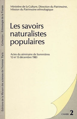 Les savoirs naturalistes populaires