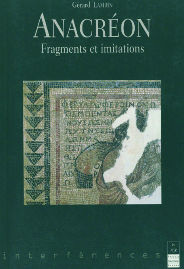 Anacréon - Gérard Lambin - Presses universitaires de Rennes