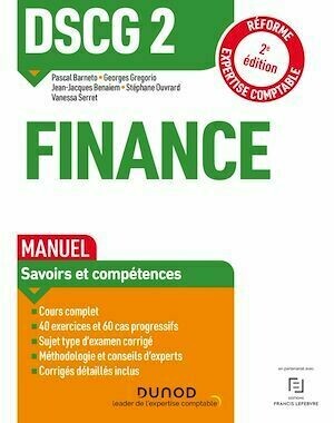 DSCG 2 Finance - Manuel -  Collectif - Dunod
