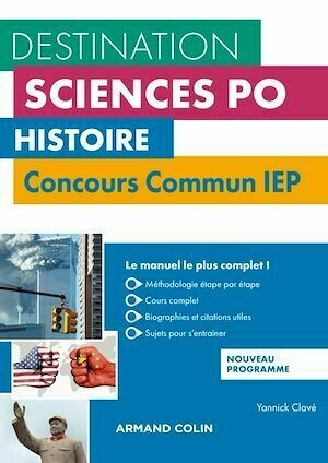 Histoire - Concours commun IEP - 3e éd. - Yannick Clavé - Armand Colin