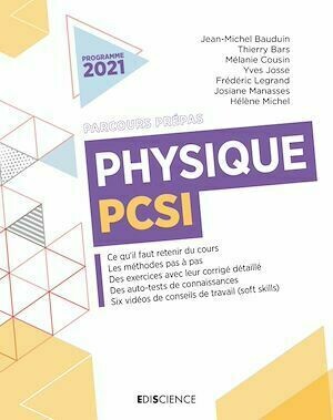Physique PCSI -  Collectif - Ediscience
