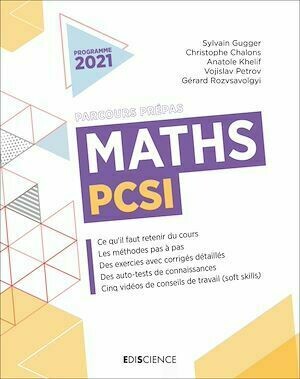 Maths PCSI -  Collectif - Ediscience
