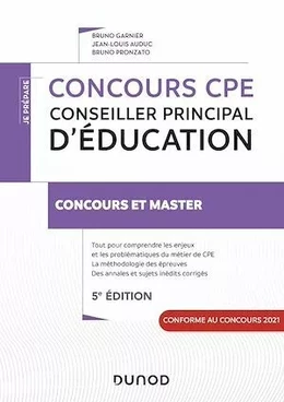 Concours CPE - Conseiller principal d'éducation - 5e éd.