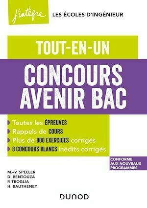 Concours Avenir Bac  - Tout-en-un - Marie-Virginie Speller, Hélène Bautheney, Michaël Sauzeix - Dunod