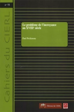 Le problème de l'incroyance au XVIIIe siècle