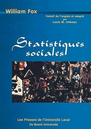 Statistiques sociales - Louis Imbeau - Presses de l'Université Laval
