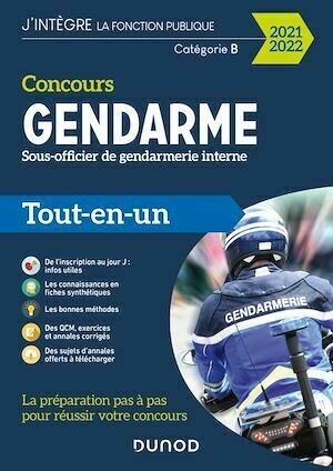 Concours Sous-officier de gendarmerie interne - 2021-2022 - Benoît Priet, Corinne Pelletier, Thibault Couarc'h, Jean Marc Groga - Dunod